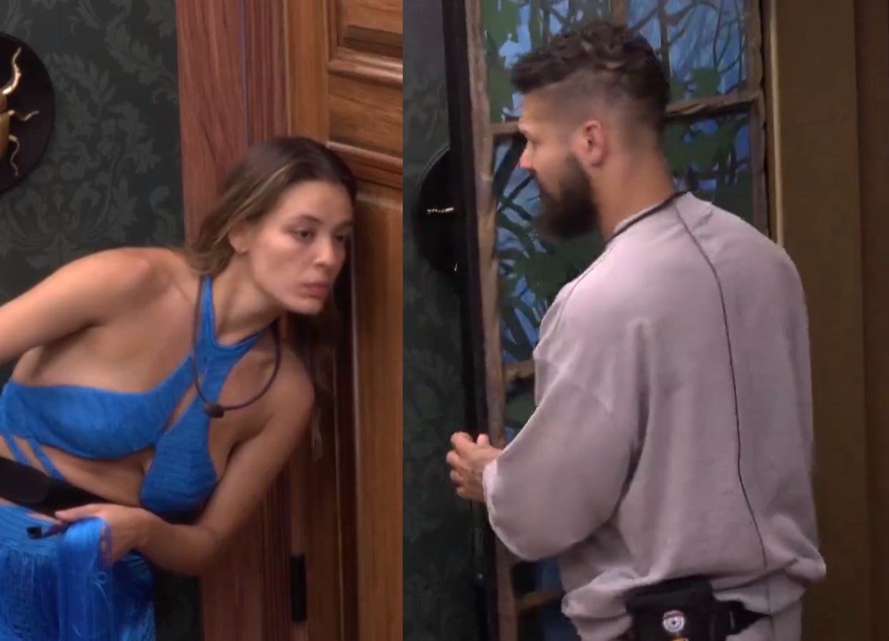 Juninho flagra Beatriz e Anny ouvindo atrás da porta e Fernanda reage