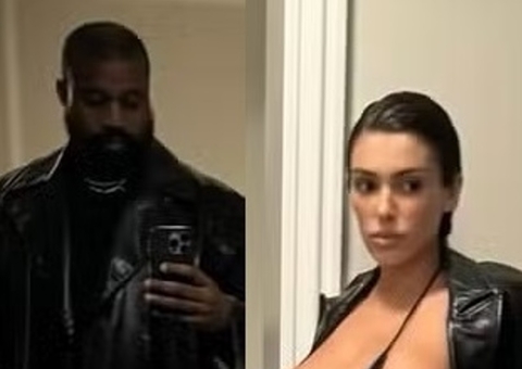 Kanye West posta fotos de esposa seminua: 'sem calças neste ano'