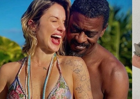 Seu Jorge e namorada anunciam gravidez: "Dois corações"