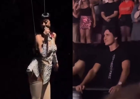 Katy Perry troca olhares com Justin Trudeau durante show; vídeo
