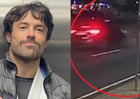 Vídeo mostra momento em que Kayky Brito é atropelado por carro de app