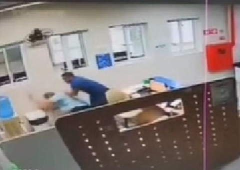 Porteiro de hospital é espancado por causa de controle remoto
