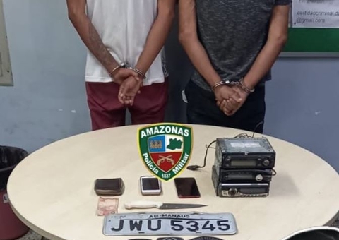 Dupla é presa após fazer arrastões em área vermelha de Manaus