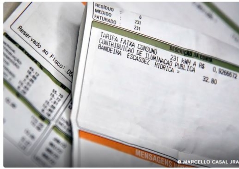 Bandeira amarela nas contas de luz passa a valer em novembro