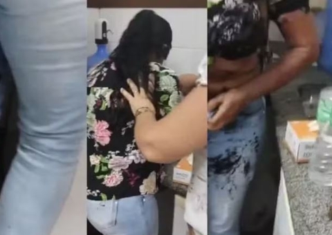 Mulher invade posto de saúde e joga soda cáustica em funcionária; vídeo