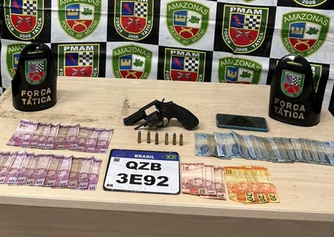 Foragido e comparsa são presos após roubarem moto na Comunidade Fazendinha