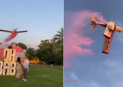 Vídeo: Piloto morre após avião se despedaçar no ar e cair durante 'chá revelação'