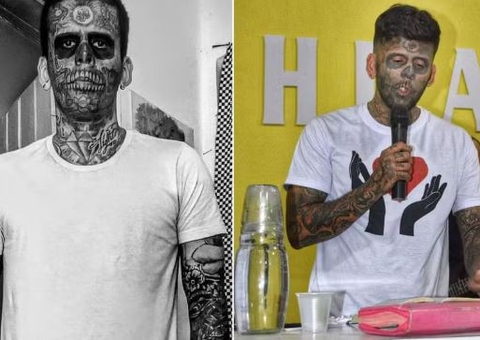 Homem 'mais tatuado do Brasil' se torna evangélico e faz remoção de tatuagens