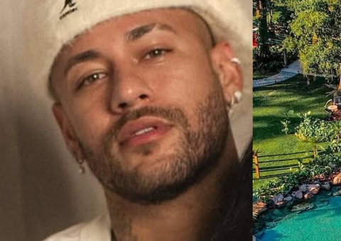 Novas imagens mostram lago luxuoso na mansão de Neymar em Mangaratiba