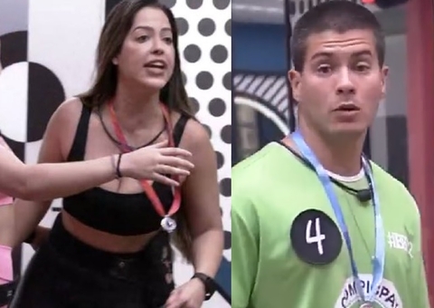 Barraco!  Aos berros, Laís bate boca com Arthur: ‘acha que é o f*dão, c***lho?'