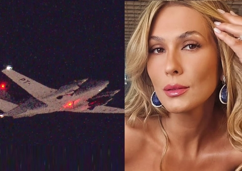 Avião com Lívia Andrade tem falha e  faz pouso de emergência em SP