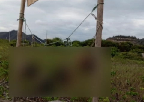 Cinco cabeças são encontradas penduradas em praia turística