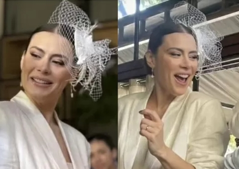 Michelle Loreto se casa com diretor da Globo