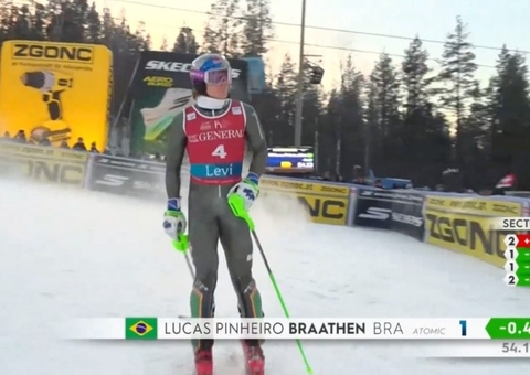 Lucas Braathen conquista 1º título para o Brasil na Copa do Mundo de esqui 