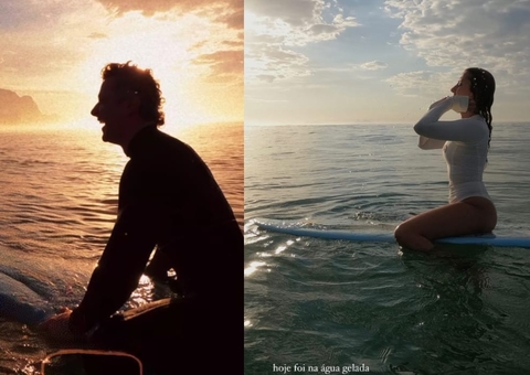 Ex de Sandy, Lucas Lima surfa com produtora já apontada como seu affair 