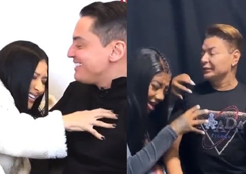 Ludmilla recria meme de Simaria ‘tocando piano’ com David Brazil, é criticada e pede desculpas