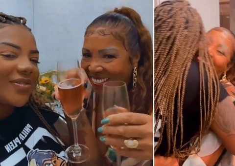 Ludmilla faz festa para avó com música ao vivo, aglomeração e garçons