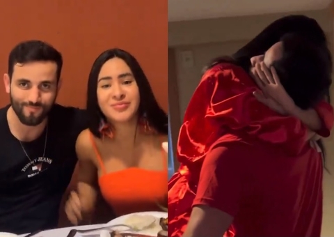 Matteus e Isabelle se reencontram e trocam chamegos no São João da Thay; vídeos