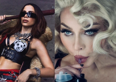 Madonna pede para aprovar figurino de Anitta antes do show em Copacabana