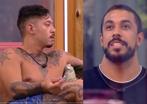 Maike e Gabriel dão a entender que entraram no BBB25 sem inscrição