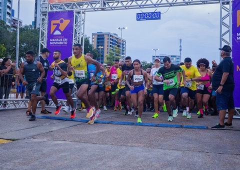 Mais de 5 mil competidores participam da corrida Manaus em Movimento neste domingo