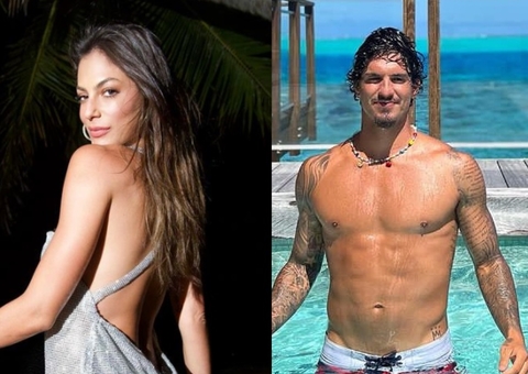 Mari Gonzalez é vista beijando Gabriel Medina mais uma vez durante Réveillon