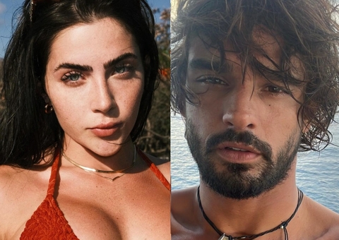 Jade Picon e Marlon Teixeira são vistos aos beijos e deixam festa juntos em Noronha