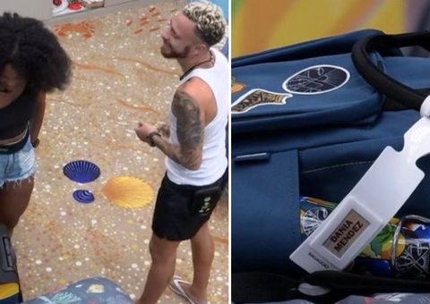 Escondidos, Fred e Marvvila mexem nas malas de Dania Mendez; vídeo