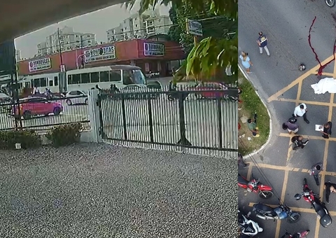 Vídeo mostra momento em que ônibus atropela e mata mulher na av. Max Teixeira