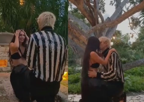 Vídeo: Megan Fox e Machine Gun Kelly ficam noivos: ‘bebemos o sangue um do outro'