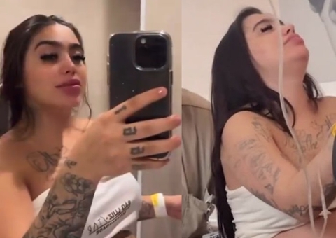 MC Mirella faz publi e tenta transmitir ao vivo trabalho de parto 
