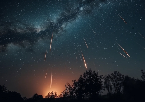 Chuva de meteoros visível no Brasil ficará mais intensa nos próximos dias
