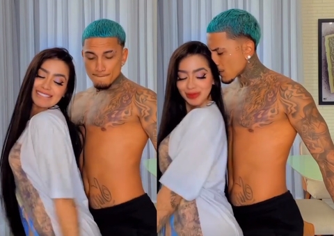 MC Mirella acorda na casa de Dynho e ex-casal posta vídeo com direito a encoxada