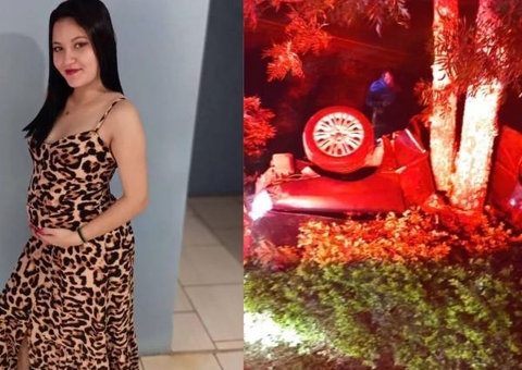 Grávida de 7 meses morre após carro partir ao meio durante acidente 
