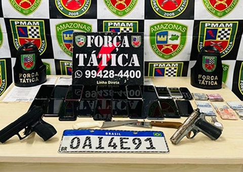 Grupo é preso com armas falsas e mais de 20 celulares roubados em Manaus