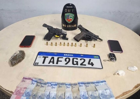 Foragidos são presos com armas e munições no Jorge Teixeira