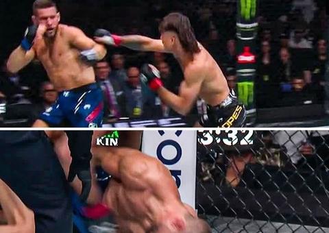 Manauara Diego Lopes nocauteia Pat Sabatini em 90 segundos no UFC