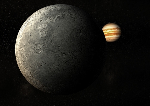 Vídeo incrível postado na NASA mostra beleza de Júpiter e da lua Ganimedes