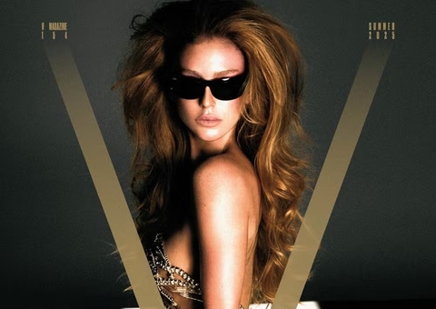 Marina Ruy Barbosa posa seminua para revista gringa; fotos