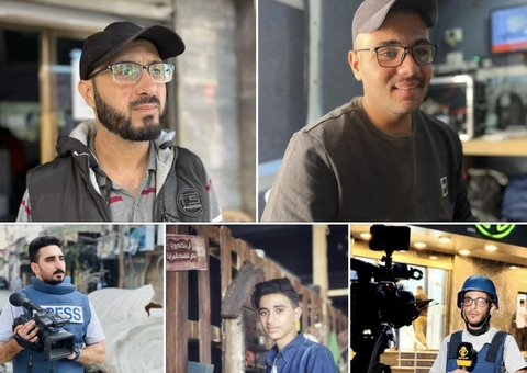 Cinco jornalistas palestinos são mortos em ataque de Israel em Gaza