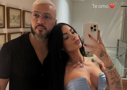 Namorada de Belo se declara ao postar 1ª foto com o cantor
