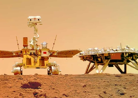 China compartilha vídeo com sons e imagens do seu rover em Marte