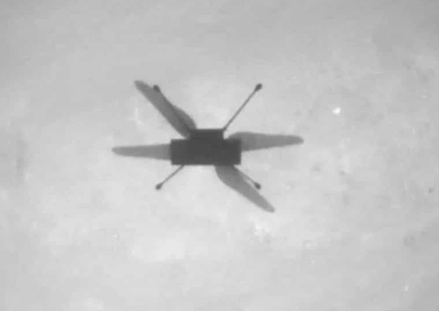 Helicóptero Ingenuity completa mais um voo com sucesso em Marte