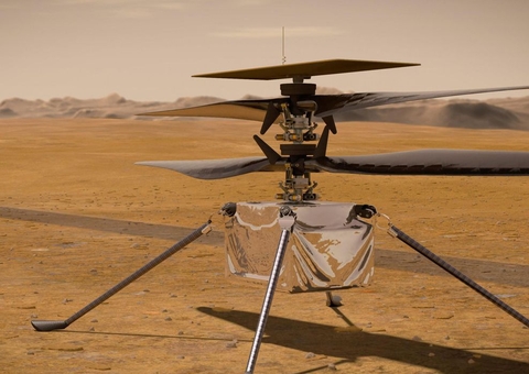 NASA divulga o vídeo do terceiro voo do helicóptero Ingenuity