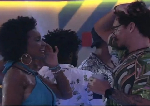 Natália provoca Eli durante festa: 'depois da minha sentada você vai ficar molinho'