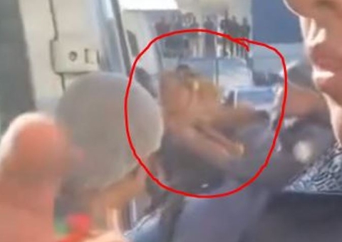 Mulher é agredida a socos por PM durante confusão no Hospital João Lúcio