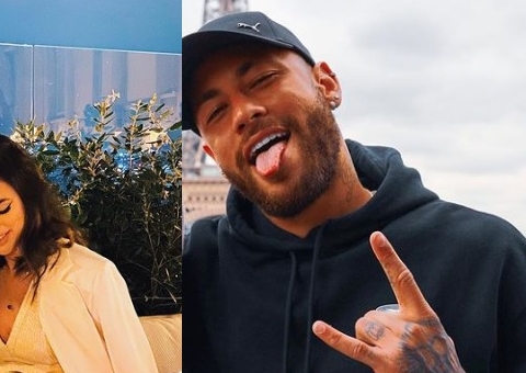 Neymar e Bruna aparecem abraçados publicamente pela 1ª vez em foto