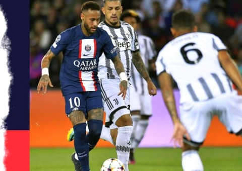 PSG vence Juventus com gols de Mbappé e assistência de Neymar