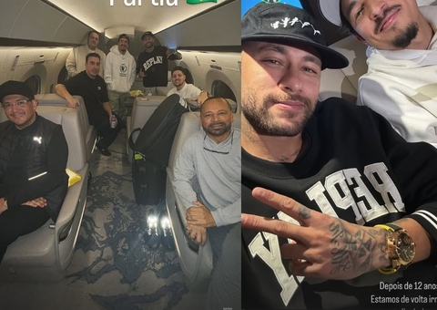 Neymar comemora volta para casa após 12 anos
