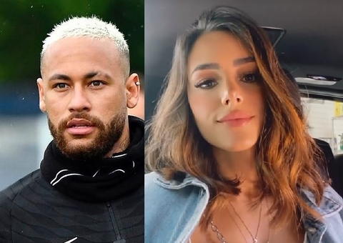Neymar e Bruna aparecem juntos com filho em camarote de jogo do PSG 